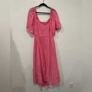 A New Day - pink cut out dress